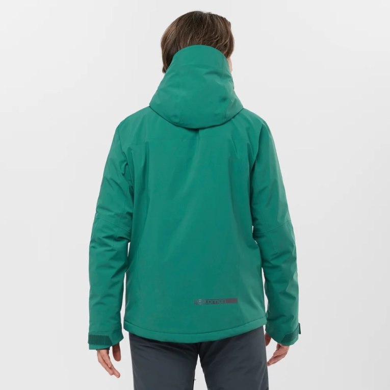 Green Salomon Highland Men's Insulated Jackets | PH 51047B